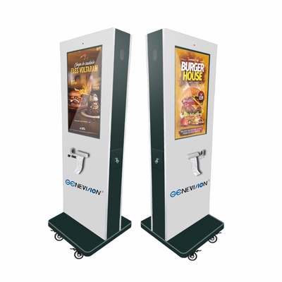 32 Inch Outdoor Floor Stand Self Order Kiosk With NFC QR Code Scanner
