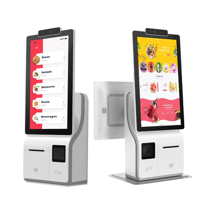 Touch Screen Two Sides Digital Payment Kiosk Build In Printer And Scanner