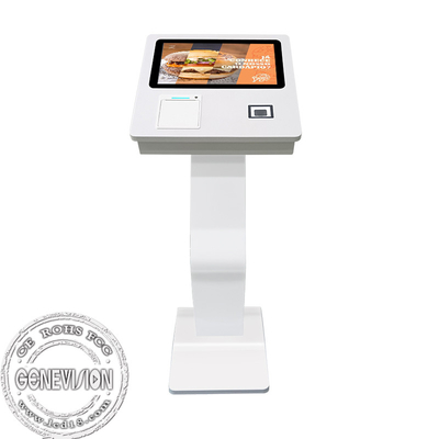Lcd Self Service Kiosk 15.6 Inch Touch Screen With Printer And Scanner