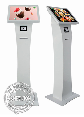 Free Standing 21.5 Touchscreen Self Service Kiosk With Thermal Printer