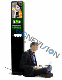 China Indoor Moble Phone Charging Station Digital Signage Totem 21.5 inch lcd advertising player cell phone charging kiosk supplier