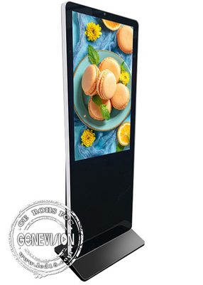 43'' Lcd Dual Front Mic Camera Digital Signage Display For Advertising