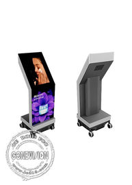 Portable FHD Movable Standing Digital Signage Kiosk Media Player Support 7*24 Operation