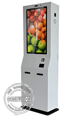 32 Inch Outdoor Capacitive Self Service Touch Screen Kiosk With Printer And Scanner