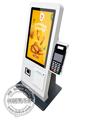 15.6 Inch Desktop Restaurant Kiosk Self Service Terminal automation order pay