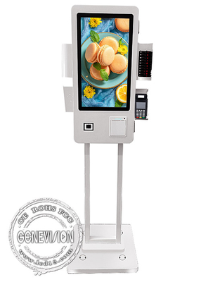 WiFi Dual Screen 24 Inch Self Service Payment Kiosk , Touch Screen Self Ordering Kiosk