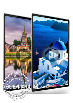 43'' 4K 3840x2160 Resolution Vertical Wall Mount Wifi Digital Signage With LTE 4G