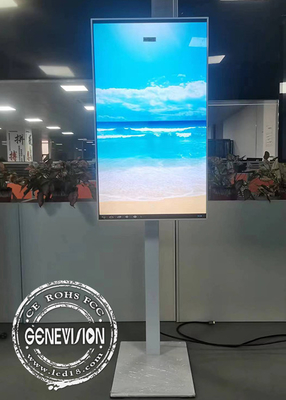 1000 - 2500 nits High Brightness 6mm Narrow Bezel Wifi Digital Signage Shop Window 4K LCD Advertising Screen