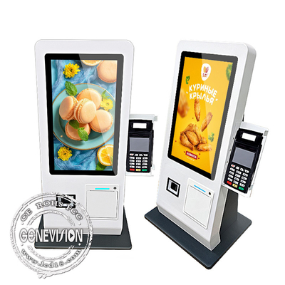 Desktop Restaurant Monitor Touch Screen Ordering Payment Kiosk
