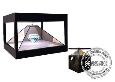 Full HD 360 Degree 3D Holographic Display Cabinet Plug Play Advertising