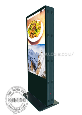 75&quot; 4K Dual Screen WIFI Digital Signage Interactive Digital Totem Touch Screen Kiosk with Win 11 OS