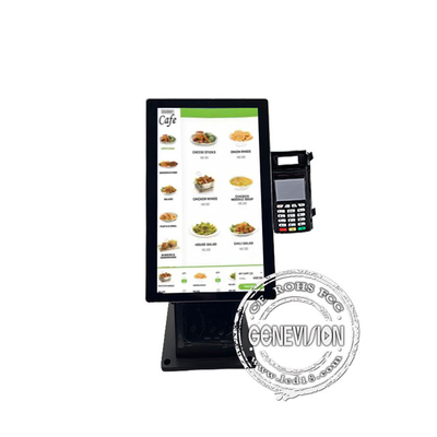 15.6 24 27 Inch Automatic Payment Terminal Touch Kiosks With Printer And Pos Bracket For Counter