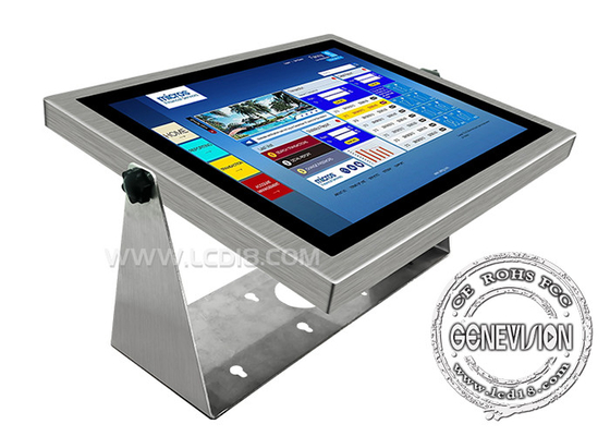 17 inch Stainless Steel IP68 Wall Mount Table Standing Touch Screen Waterproof Outdoor Digital Signage