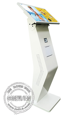 21.5&quot; Cashless Self Ordering Touch Screen LCD Payment Machine K Stand with Printer QR Code Scanner
