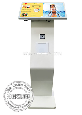 21.5&quot; Cashless Self Ordering Touch Screen LCD Payment Machine K Stand with Printer QR Code Scanner