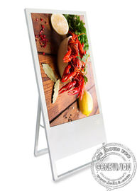 43 Inch Android OS Foldable Stand Portable LCD Digital Signage Commercial Display Restaurant Menu Board Ultra Slim Frame