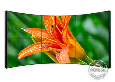 49&quot; 55&quot; 65&quot; 4*4 Curved LCD Video Wall / 500 Nits LCD Panel TV Wall Big Screen