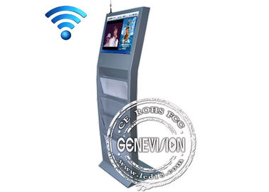 15inch Touch Screen Interactive Kiosk Newspaper Stand Kiosk support 3G, WIFI Internet Connection
