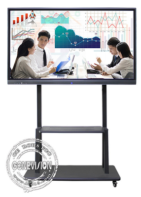 55&quot; to 110&quot; 4K AG Glass Android 12.0 Dual System 20 Points Touch Screen Whiteboard with Camera and Microphone