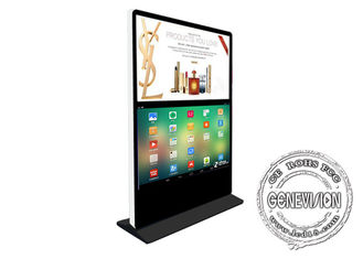 Promotional Sale Dual Lcd Wifi Digital Signage Kiosk, Ready Stock 60&quot;+60&quot; Floor Stand Information Station