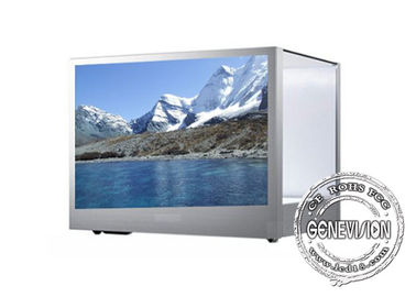 Factory price 21.5 Inch  Transparent Lcd digital Showcase Monitor  For Advertising Exhibition With Touch Screen PC