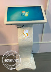 Pure White 21.5 Inch Capacitive Touch Computer Kiosk Fast Speed High Resolution