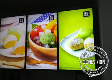 43inch 8mm Gap Slim Metal Shell Digital Menu Board Wall Mount LCD Screen Remote Control For Restaurant