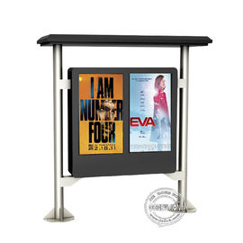 Street Floor Stand Dual Screen Digital Outdoor Signs 2000cd High Brightness