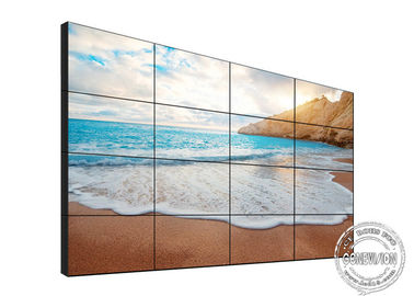 4 x 4 Ultra Narrow bezel LCD video wall display 55 &quot; High Brightness