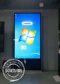 4K Resolution LG Panel Touch Screen Digital Signage 86'' LCD Kiosk Android 7.1  Input