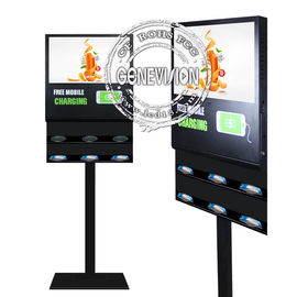 Shenzhen factory price wall mounted Wifi Digital Signage 21.5inch Stand Alone Version Cell Phone Charging Station