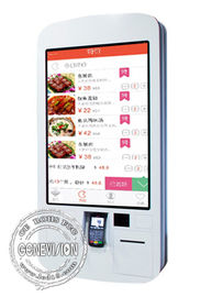 Restaurant WIFI Android Digital Signage 32 Inch Wall Mountable Food Ordering Machine