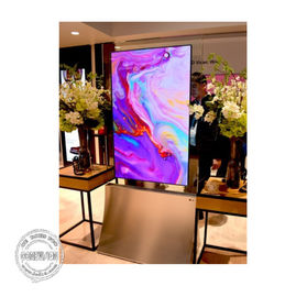 55&quot; Transparent Glass LG Screen LCD Digital Signage Kiosk Capacitive Touch Advertising Player