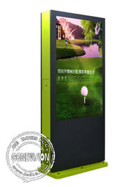 65'' Touch Screen Waterproof Digital Signage LCD Screen Totem Kiosk With Camera
