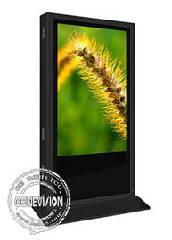 65'' Touch Screen Waterproof Digital Signage LCD Screen Totem Kiosk With Camera
