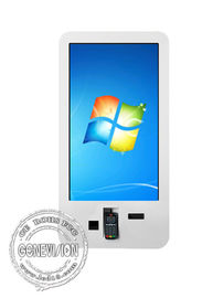 Capacitive Touch Screen Self Service Kiosk 32 Inch Credit Card Bill Payment Machine with QR Code NFC Card Reader