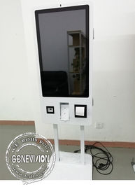 32 Inch Self Service Payment Terminal Food Kiosk 1920 * 1080 Resolution With 5MP Camera