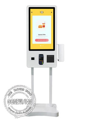 Catering Software Windows 10 Android 10.0 Restaurant Self Service Payment Kiosk With Meal Call Pager Holder