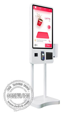 Catering Software Windows 10 Android 10.0 Restaurant Self Service Payment Kiosk With Meal Call Pager Holder