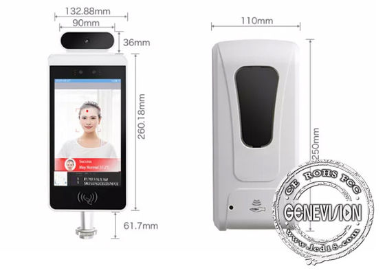 8&quot; EUDCC LCD Facial Recognition Thermometer SmartPass System