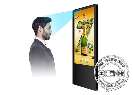 Ultra Thin Android Elevator Advertising Screen With Face Recognition