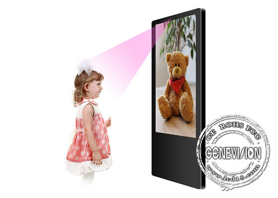 Ultra Thin Android Elevator Advertising Screen With Face Recognition