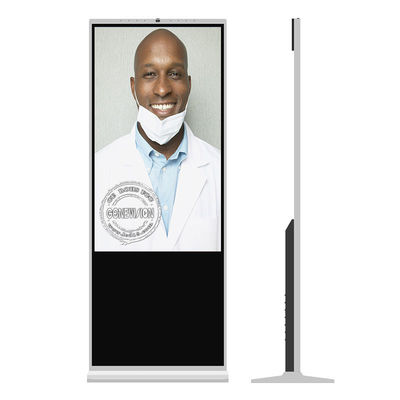 55 Inch Floor Standing Android Touch Screen Kiosk For Pharmacy