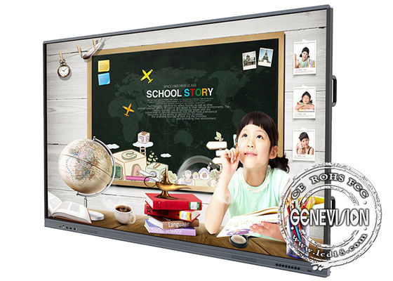 4K AG Glass Touch Screen Smart Board Dual System Interactive Flat Panel
