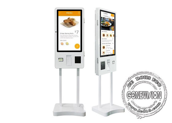 350cd/m2 32 Inch Front Webcam Design Touch Screen Kiosk Machine