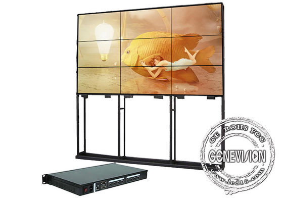 3.5mm Bezel 65&quot; Curved IR Touch Screen Digital Signage Video Wall
