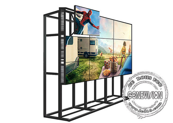 3.5mm Bezel 65&quot; Curved IR Touch Screen Digital Signage Video Wall