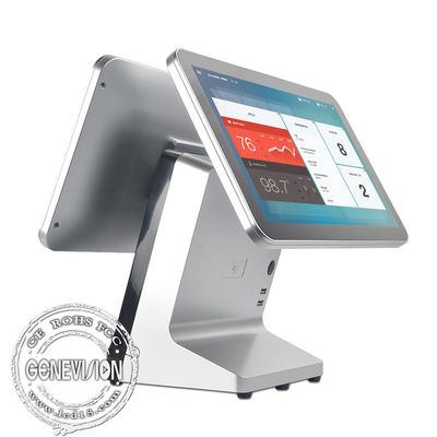 Supermarket 15in Dual Screen Touch Screen Kiosk 1024x768 With Printer