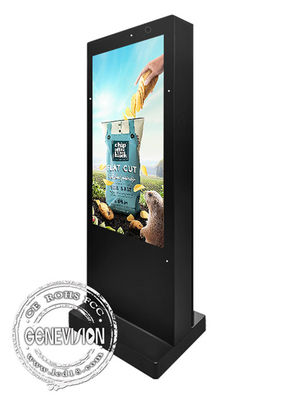 55&quot; Capcitive Touch Waterproof Outdoor Digital Signage Interactive Way Finder Standee with Camera and Microphone