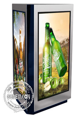 55 Inch IP65 Triangle Outdoor Digital Signage Kiosk